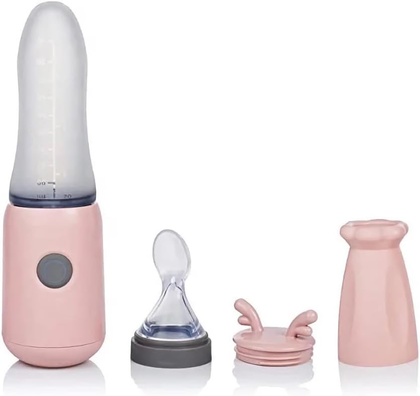 NurtureBlend™ Baby Feeding Spoon with Silica Bottle and Blender