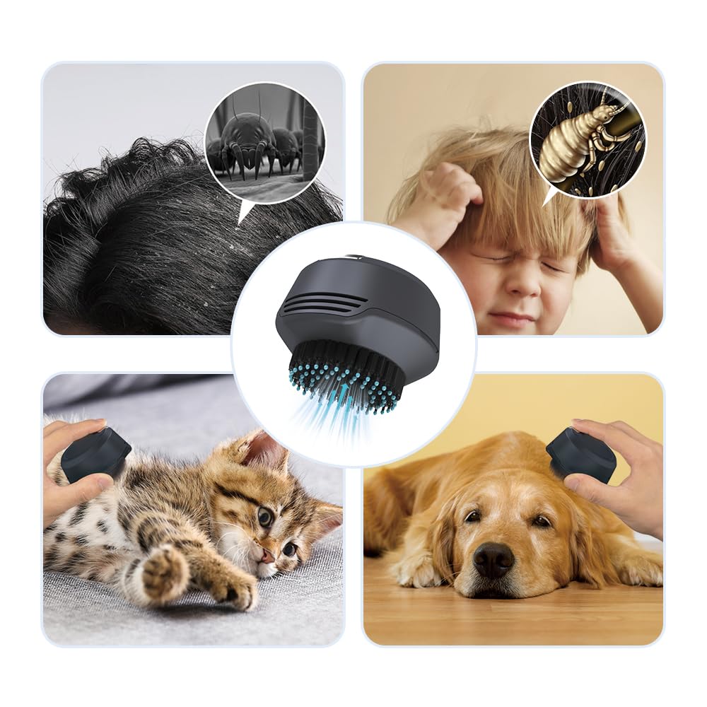 GroomEase™ Dandruff and Lice Vacuum Comb