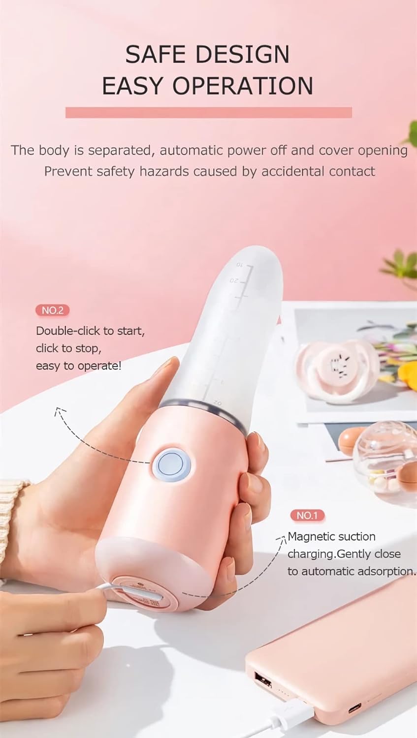 NurtureBlend™ Baby Feeding Spoon with Silica Bottle and Blender