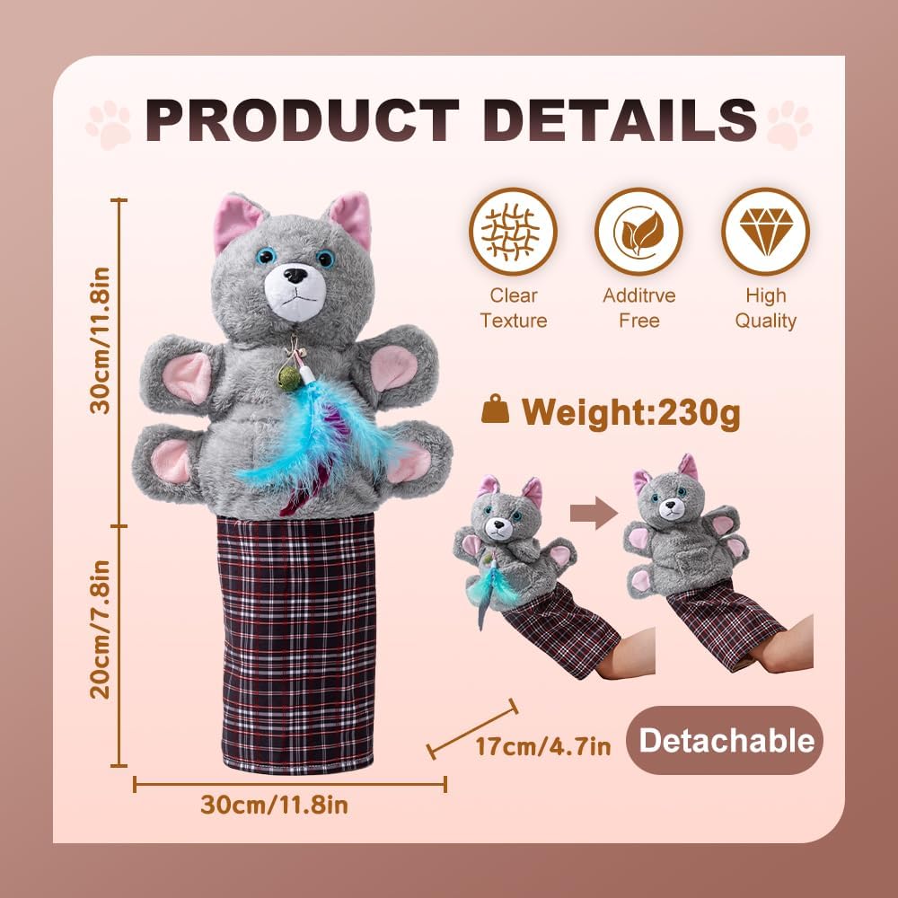 PurrPuppet™ Interactive Cat Wrestling Puppet