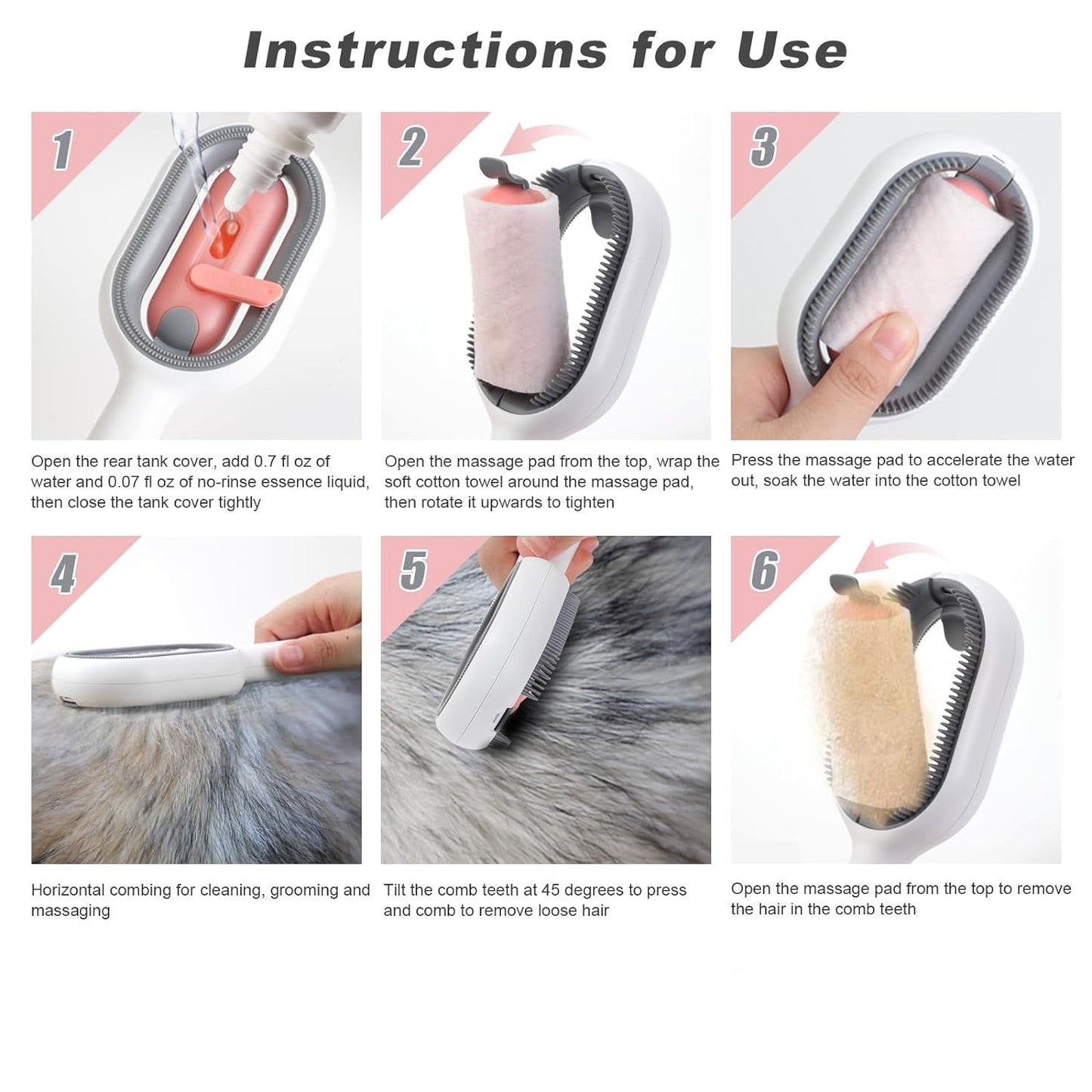 PurrSoothe™ Wet Cat Grooming Brush