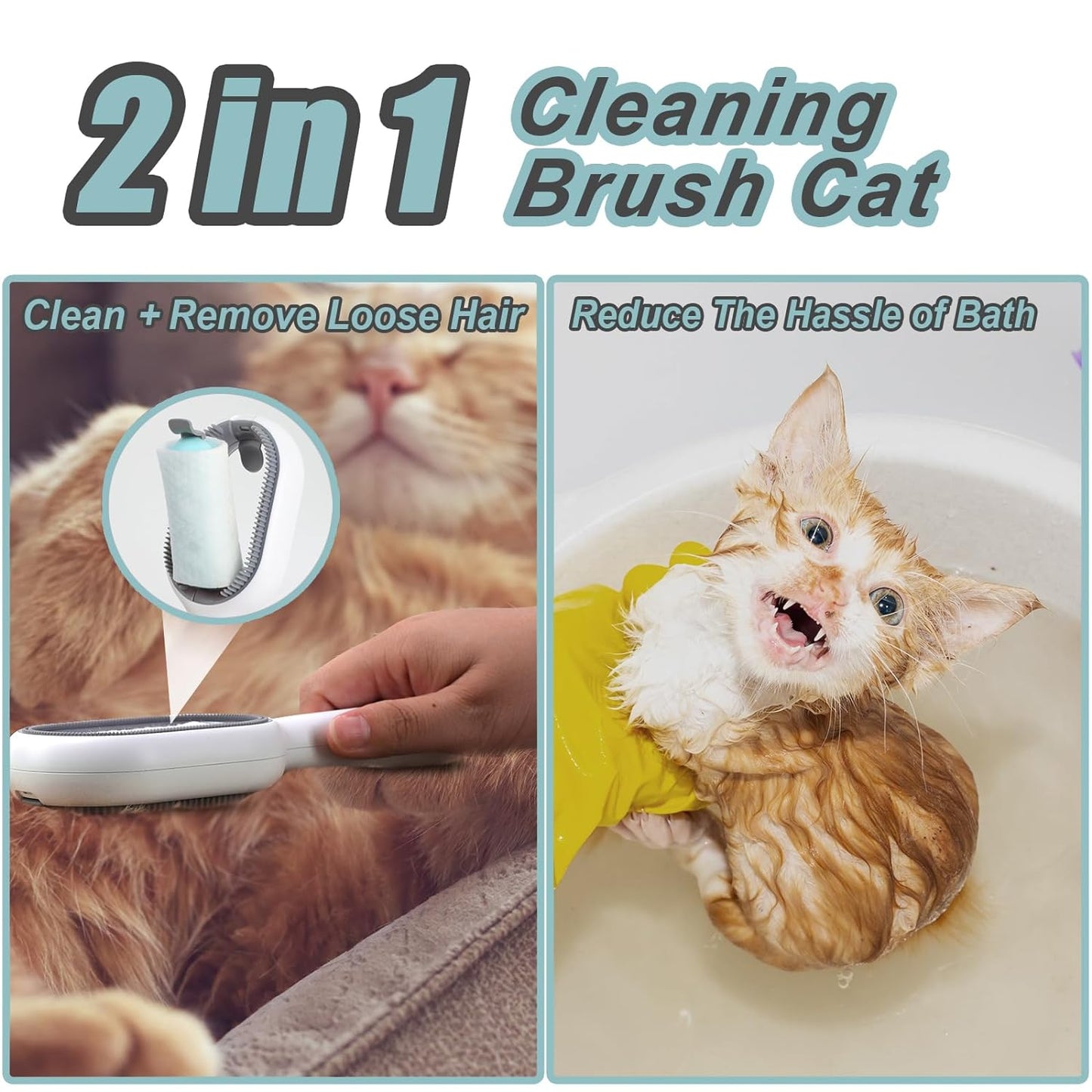 PurrSoothe™ Wet Cat Grooming Brush