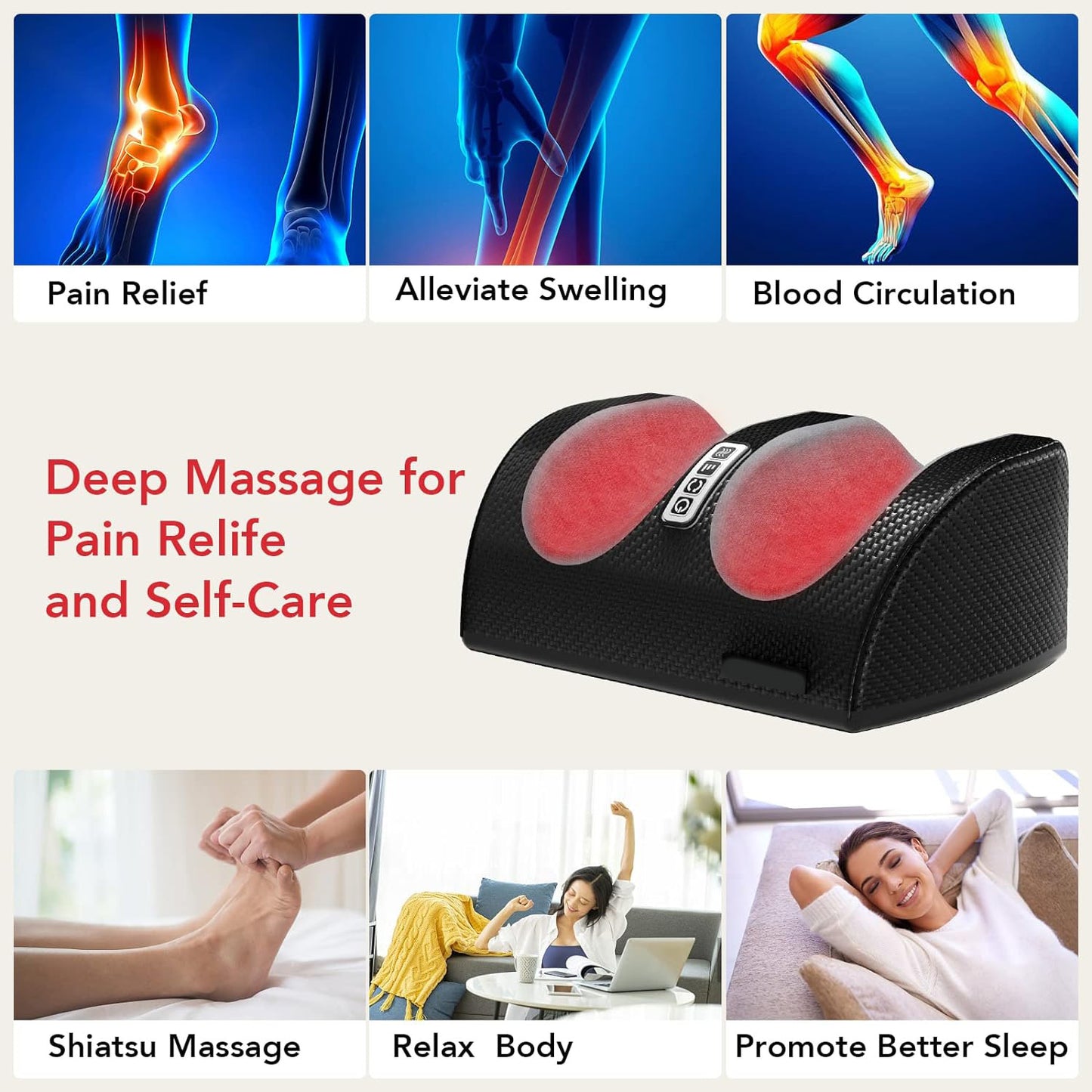 SootheSoul™ Heated Shiatsu Foot Massager
