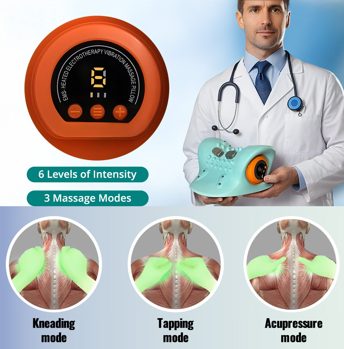 NeckEase™ Beheiztes Massagesystem