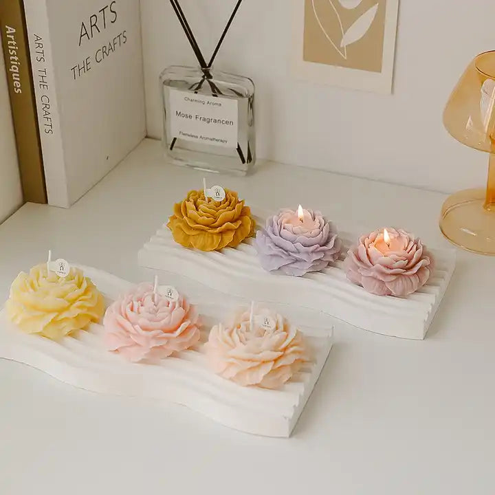 Blooming Glow™ Flower Shaped Candle Set (4 Pack)
