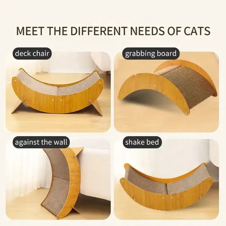 FlexiPaws™ 4-in-1 Curved Cat Platform