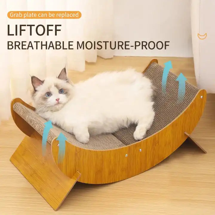 FlexiPaws™ 4-in-1 Curved Cat Platform