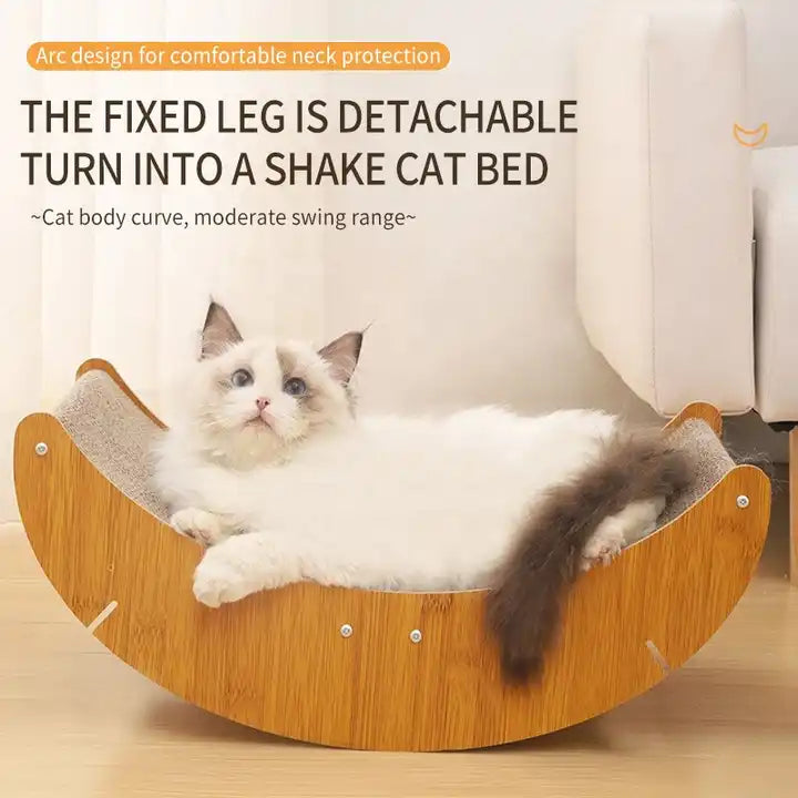FlexiPaws™ 4-in-1 Curved Cat Platform