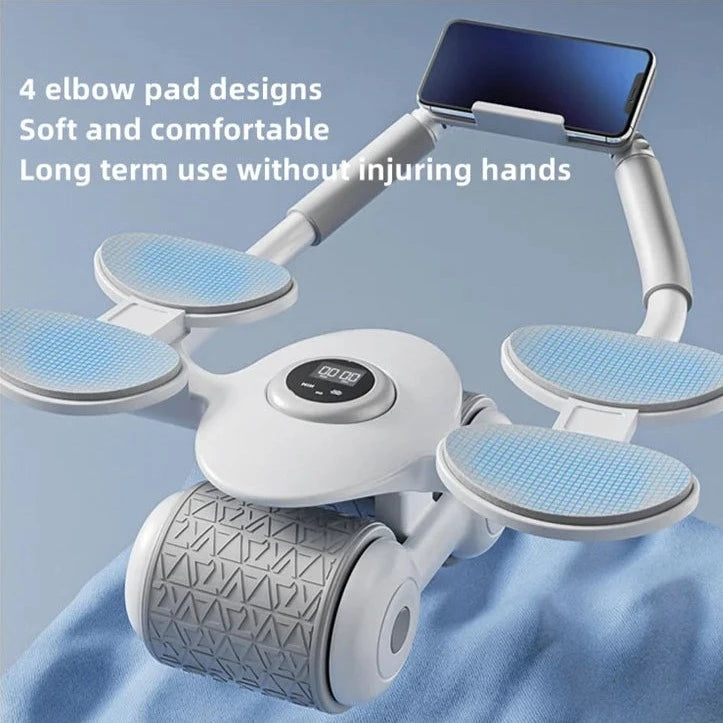 FlexRoll™ Adjustable Ab Roller with Elbow Rests