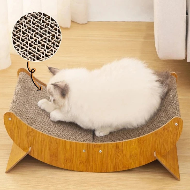 FlexiPaws™ 4-in-1 Curved Cat Platform