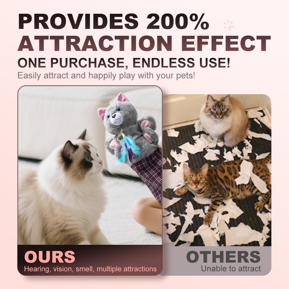 PurrPuppet™ Interactive Cat Wrestling Puppet