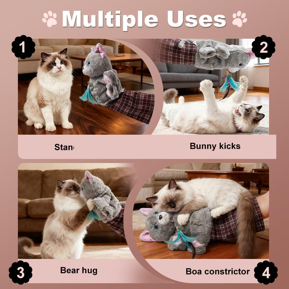 PurrPuppet™ Interactive Cat Wrestling Puppet