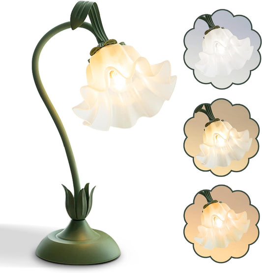 Suzuran™ Vintage Flower Desk Lamp