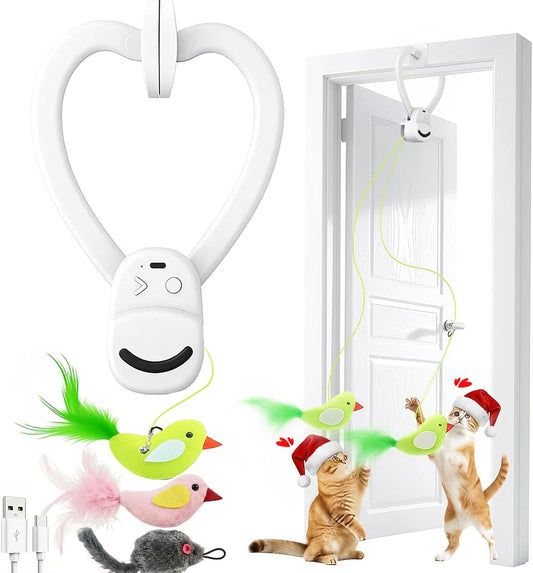 FlutterChase™ - Interactive Cat Door Toy