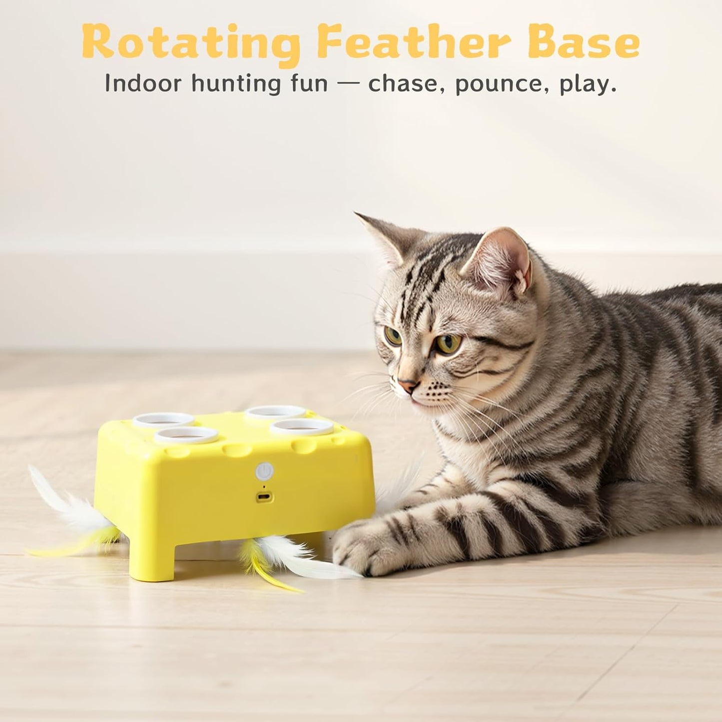 PouncePatrol™ Whack-A-Mole Interactive Cat Toy