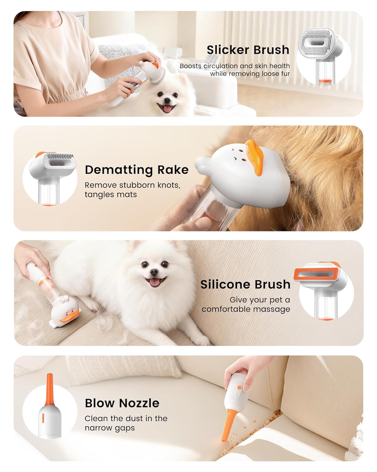FurVac™ - Cordless Vacuum Dog Deshedding Brush