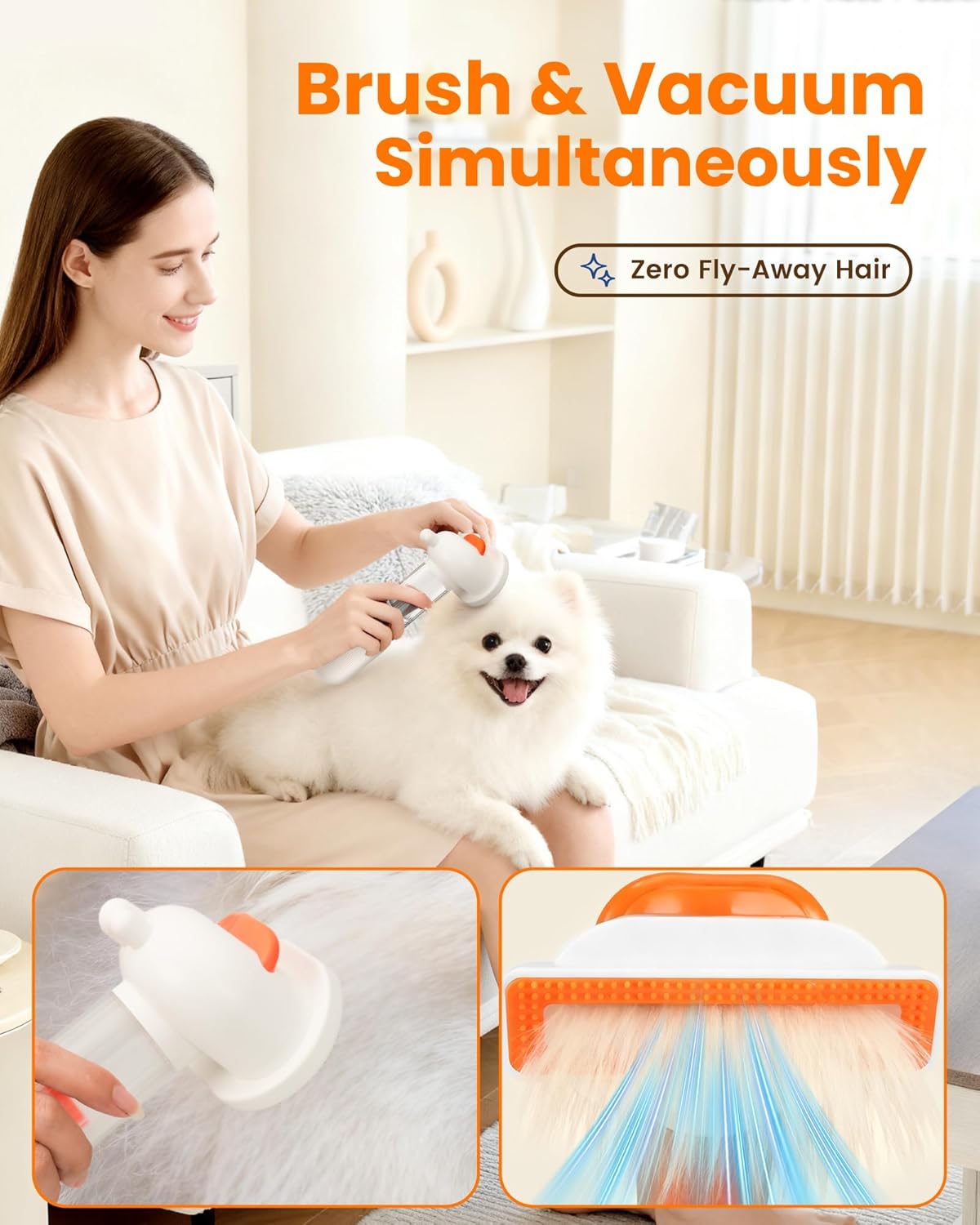 FurVac™ - Cordless Vacuum Dog Deshedding Brush