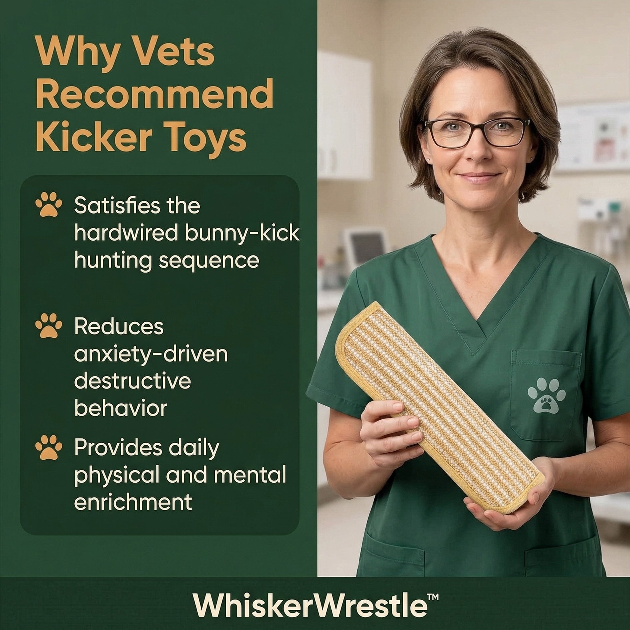 WhiskerWrestle™ Primal Kicker & Chew Toy