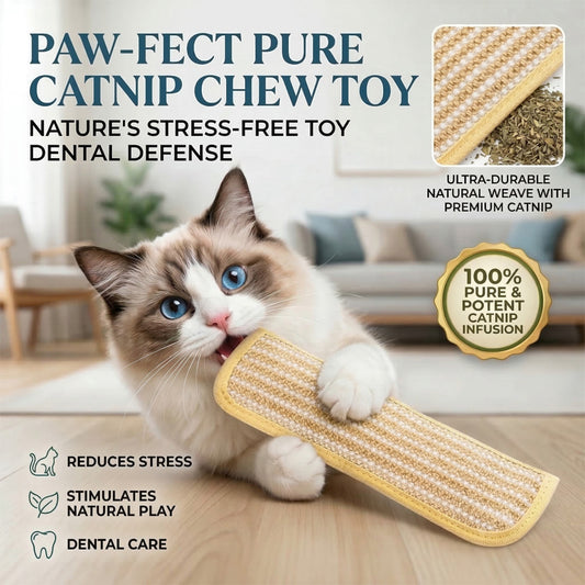 WhiskerWrestle™ Organic Catnip Chew Toy