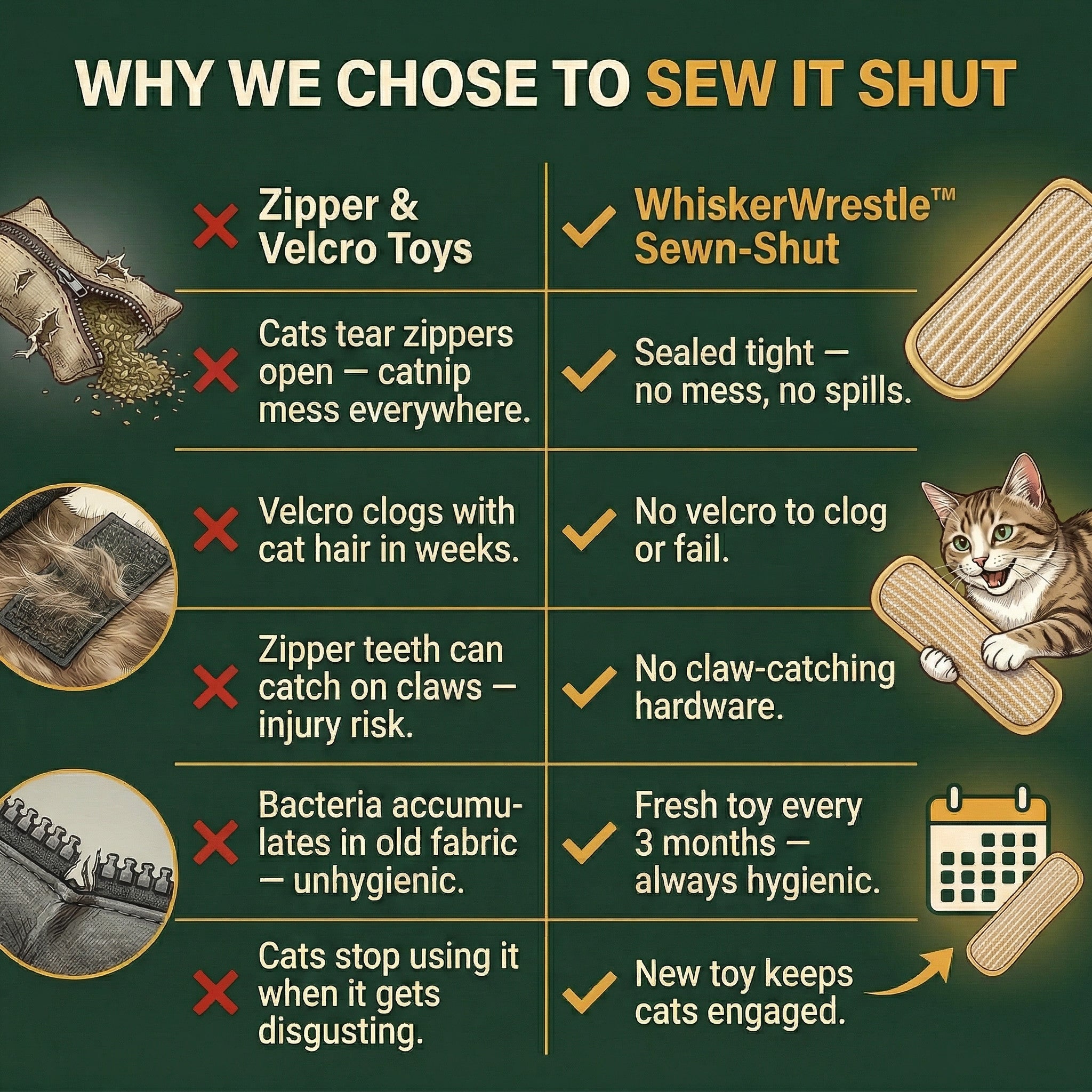 WhiskerWrestle™ Primal Kicker & Chew Toy