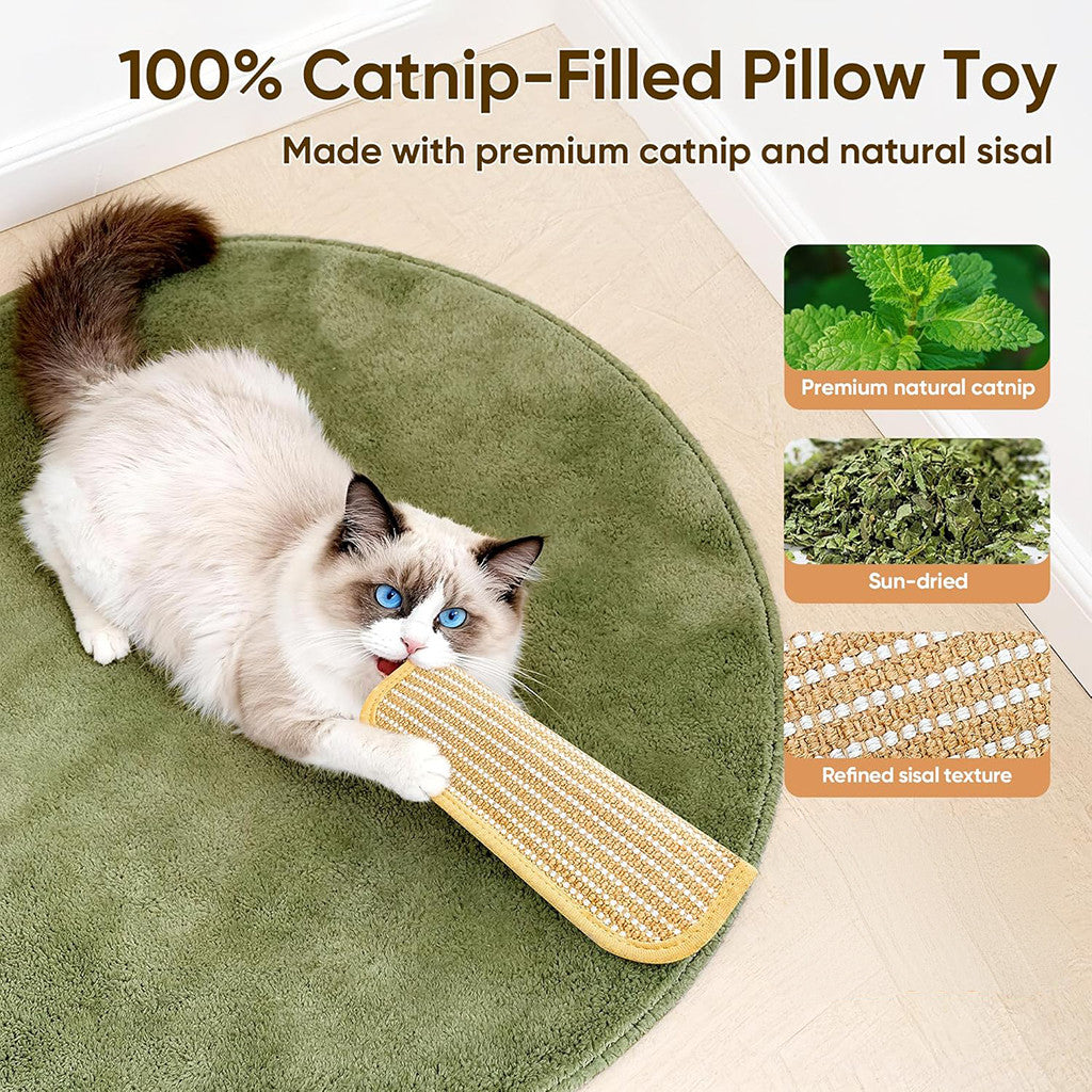 WhiskerWrestle™ Organic Catnip Chew Toy